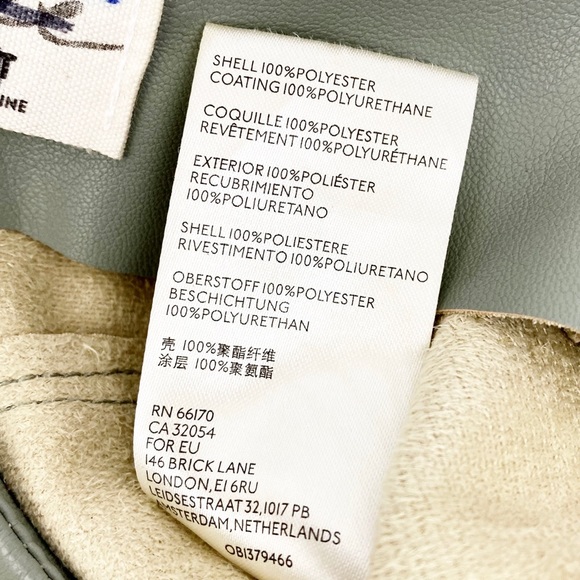 NEW Free People Real Deal Slit Flare Vegan Faux Leather High Rise Pants: Green - Picture 10 of 10